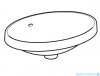 Geberit VariForm Umywalka owalna wpuszczana w blat 55x40cm KeraTect 500.716.00.2